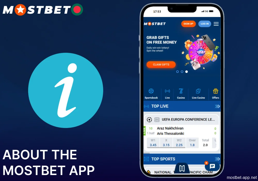 Information about the main features of the Mostbet mobile app in Bangladesh