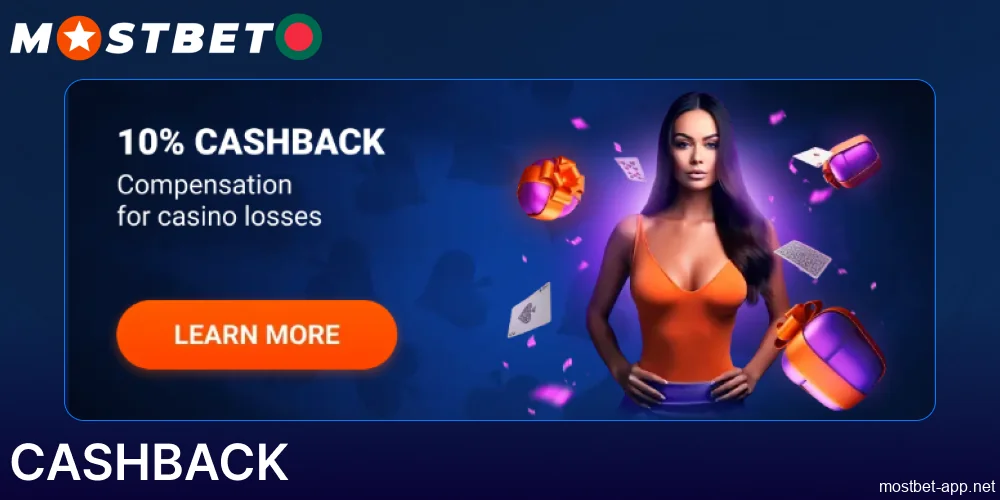 Cashback Bonus on Mostbet app in Bangladesh