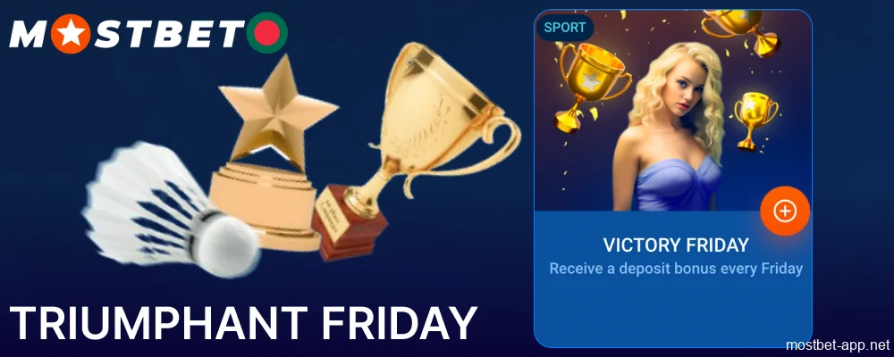 Triumphant Friday bonus on Mostbet app available for players from Bangladesh